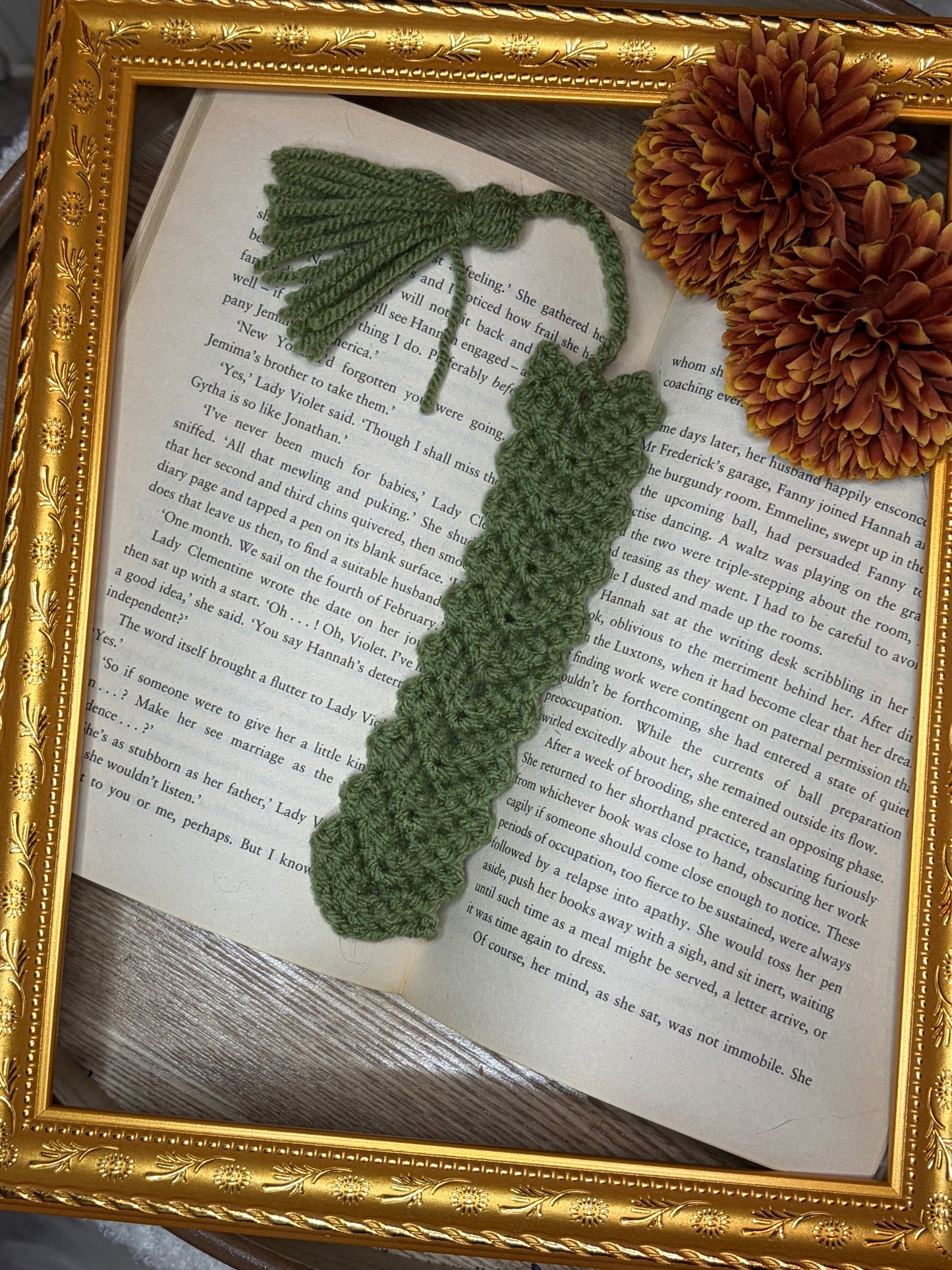 Green Crotched Bookmark